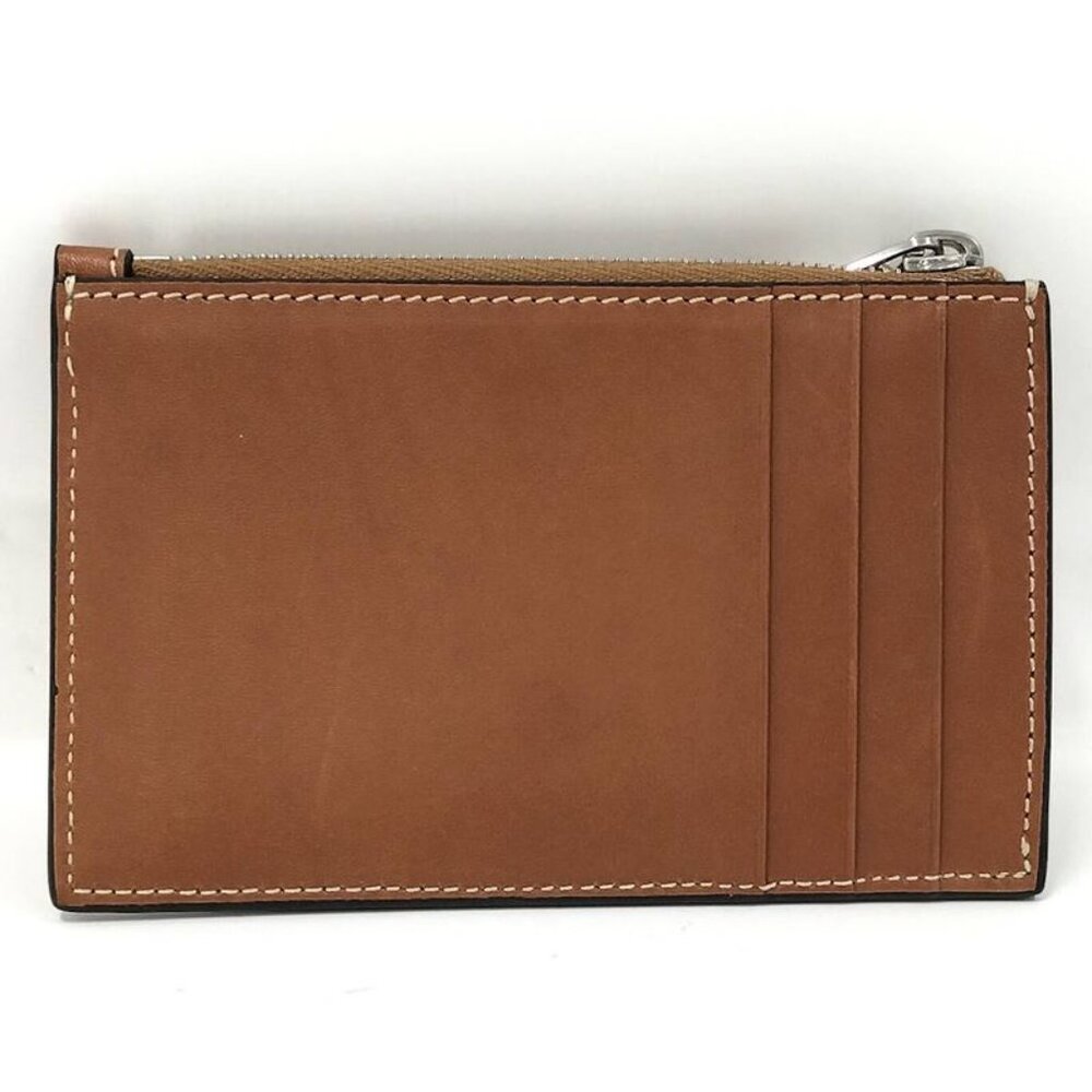 Celine Zip Card Case Leather Brown - Picture 2 of 10